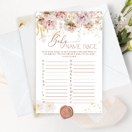 ボホガーデン花ベビー名レースゲーム