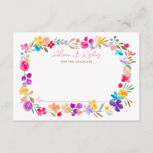 ボホガーデン野草アドバイス卒業を希望 エンクロージャーカード (正面)