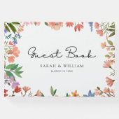 ボホガーデン・オブ・ワイルドフラワー結婚ズ ゲストブック (正面)