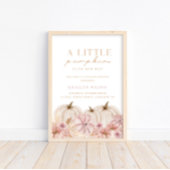 ボホガールズパンパスグラスパンプキンウェルカムサイン ポスター