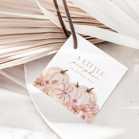 ボホガールズパンパスグラスパンプキンカスタム フェイバータグ