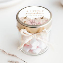 ボホガールズパンパスグラスパンプキンカスタム ラウンドシール