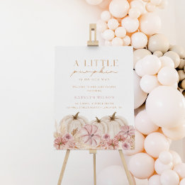 ボホガールズパンパスグラスパンプキンベビーシャワー