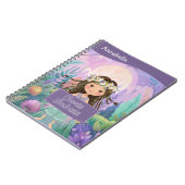 ボホガールパープル「親切を選ぶ」 ノートブック (左側)