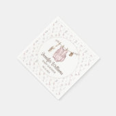 ボホガール服ベビーシャワー紙ナプキン スタンダードカクテルナプキン (角)