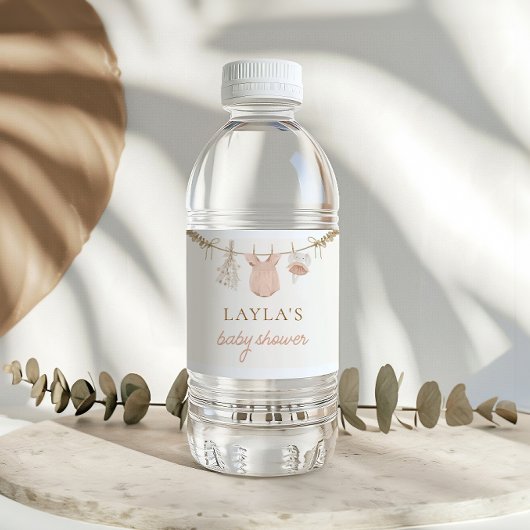 ボホガール物干し式ベビーシャワー水ラベル ペットボトルラベル