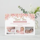 ボホガール3フォトパンパグラス |バラフローラ サンキューカード (スタンド正面)