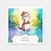 ボホキッズオッター誕生日 スタンダードカクテルナプキン (正面)