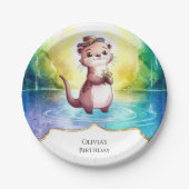 ボホキッズオッター誕生日 ペーパープレート (正面)