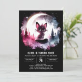 ボホキッズキャット誕生日 招待状 (スタンド正面)