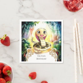 ボホキッズスネーク誕生日 スタンダードカクテルナプキン