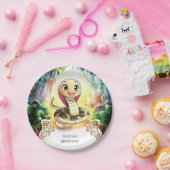 ボホキッズスネーク誕生日 ペーパープレート (パーティー)