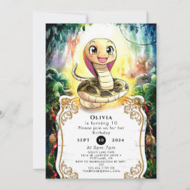 ボホキッズスネーク誕生日 招待状