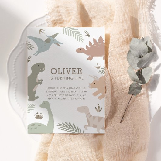 ボホキッズディオナーズテーマ誕生日パーティー 招待状