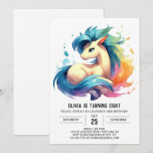 ボホキッズホース誕生日 招待状 (正面/裏面)