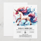 ボホキッズホース誕生日 招待状 (正面/裏面)