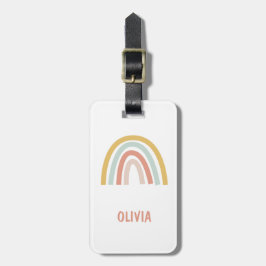 ボホキッズレインボーパーソナライズされた ラゲッジタグ