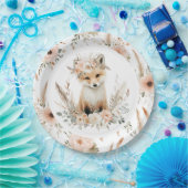 ボホキツネガールウッドランドパーティー ペーパープレート (パーティー)