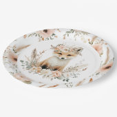 ボホキツネガールウッドランドパーティー ペーパープレート (アングル)