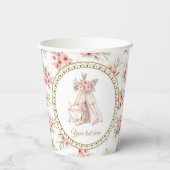 ボホキツネティーピーベイビーシャワー紙カップ 紙コップ (裏面)