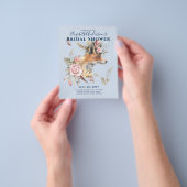 ボホキツネブライダルシャワーウッドランドフェザーフローラ チラシ (手)
