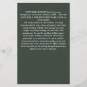 ボホキツネブライダルシャワーウッドランドフェザーフローラ チラシ (裏面)