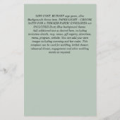 ボホキツネブライダルシャワーウッドランドフェザーフローラ チラシ (裏面)