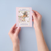 ボホキツネブライダルシャワーウッドランドフェザーフローラ チラシ (手)