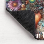 ボホキツネラクーンフローラデザイン マウスパッド (コーナー)