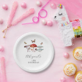 ボホキノコ誕生日パーティー ペーパープレート (パーティー)