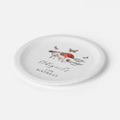 ボホキノコ誕生日パーティー ペーパープレート (アングル)