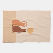 ボホキャッツサンセット砂漠 キッチンタオル (横)