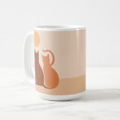 ボホキャッツサンセット砂漠 コーヒーマグカップ (正面左)