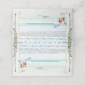 ボホキャノピーブルゴーニュフローラビーチマウイ結婚ズ プレイスカード (外部開封)