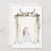 ボホキャノピー結婚式招待状2025 招待状 (裏面)