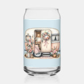 ボホキャンパーとフローラリース&パステルズピンク ガラス缶 (裏面)