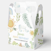 ボホキュート恐竜の最初の誕生日の好意ボックス フェイバーボックス (オープン)