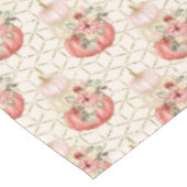 ボホキュート水彩赤面ピンククリームカボチャ テーブルクロス (アングル)