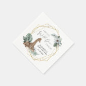 ボホキリン水彩赤ちゃんシャワー スタンダードカクテルナプキン (角)