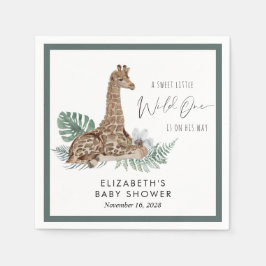 ボホキリン水彩赤ちゃんシャワー スタンダードカクテルナプキン