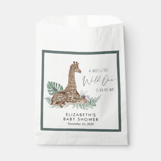 ボホキリン水彩赤ちゃんシャワー フェイバーバッグ (正面)