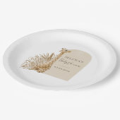 ボホキリン赤ちゃんシャワー ペーパープレート (アングル)