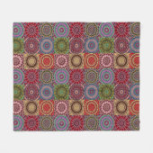 ボホキルトブランケット フリースブランケット (正面(横))