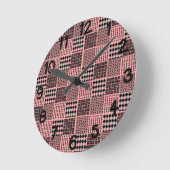 ボホキルト ラウンド壁時計 (傾斜)