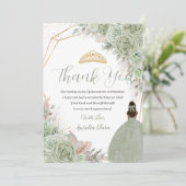 ボホキンセアニェラセージグリーンフローラパンパスグラス サンキューカード (スタンド正面)