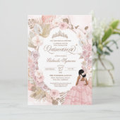 ボホキンセアニェラ赤面ピンク乾燥フローラ誘致 招待状 (スタンド正面)