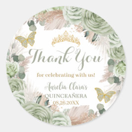 ボホキンセアニラセージグリーンフローラパンパスグラス ラウンドシール