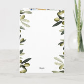 ボホギリシャ目的地ウェディングパスポートQRコード 招待状 (裏面)