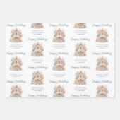 ボホギンガーブレッドハウス引用文名クリスマス ラッピングペーパーシート (正面2)