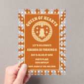 ボホクイーンオブハート誕生会 アクリル招待状 (インサイチュ (ポータブル))